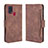 Coque Portefeuille Livre Cuir Etui Clapet BY3 pour Samsung Galaxy M21s Marron