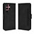 Coque Portefeuille Livre Cuir Etui Clapet BY3 pour Samsung Galaxy S24 Ultra 5G Noir