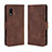 Coque Portefeuille Livre Cuir Etui Clapet BY3 pour Samsung Galaxy XCover Pro Marron