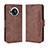 Coque Portefeuille Livre Cuir Etui Clapet BY3 pour Sharp Aquos R7s Marron