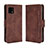 Coque Portefeuille Livre Cuir Etui Clapet BY3 pour Sharp Aquos Sense4 Basic Marron