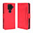 Coque Portefeuille Livre Cuir Etui Clapet BY3 pour Sharp Aquos Sense4 Plus Rouge