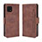 Coque Portefeuille Livre Cuir Etui Clapet BY3 pour Sharp Aquos Sense6s Marron