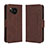 Coque Portefeuille Livre Cuir Etui Clapet BY3 pour Sharp Aquos Sense7 Marron