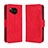 Coque Portefeuille Livre Cuir Etui Clapet BY3 pour Sharp Aquos Sense7 Plus Rouge