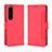 Coque Portefeuille Livre Cuir Etui Clapet BY3 pour Sony Xperia 1 IV SO-51C Rouge