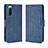 Coque Portefeuille Livre Cuir Etui Clapet BY3 pour Sony Xperia 10 IV SOG07 Bleu