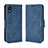 Coque Portefeuille Livre Cuir Etui Clapet BY3 pour Sony Xperia Ace III SO-53C Bleu