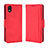 Coque Portefeuille Livre Cuir Etui Clapet BY3 pour Sony Xperia Ace III SOG08 Rouge