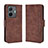 Coque Portefeuille Livre Cuir Etui Clapet BY3 pour Vivo iQOO Z6 Pro 5G Marron