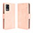 Coque Portefeuille Livre Cuir Etui Clapet BY3 pour Vivo V21e 4G Rose