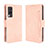 Coque Portefeuille Livre Cuir Etui Clapet BY3 pour Vivo V21e 5G Rose