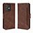 Coque Portefeuille Livre Cuir Etui Clapet BY3 pour Vivo V23 5G Marron