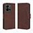 Coque Portefeuille Livre Cuir Etui Clapet BY3 pour Vivo V25 5G Marron