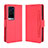 Coque Portefeuille Livre Cuir Etui Clapet BY3 pour Vivo X60 Pro+ Plus 5G Rouge