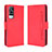 Coque Portefeuille Livre Cuir Etui Clapet BY3 pour Vivo Y53s 4G Rouge