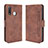 Coque Portefeuille Livre Cuir Etui Clapet BY3 pour Vivo Y5s Marron