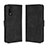 Coque Portefeuille Livre Cuir Etui Clapet BY3 pour Wiko Power U10 Noir