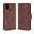 Coque Portefeuille Livre Cuir Etui Clapet BY3 pour Wiko View5 Marron