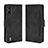 Coque Portefeuille Livre Cuir Etui Clapet BY3 pour Wiko Y81 Noir