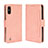 Coque Portefeuille Livre Cuir Etui Clapet BY3 pour Wiko Y81 Rose