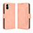 Coque Portefeuille Livre Cuir Etui Clapet BY3 pour Xiaomi Poco C50 Rose