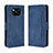 Coque Portefeuille Livre Cuir Etui Clapet BY3 pour Xiaomi Poco X3 Bleu
