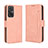 Coque Portefeuille Livre Cuir Etui Clapet BY3 pour Xiaomi Redmi 11 Prime 4G Rose