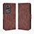 Coque Portefeuille Livre Cuir Etui Clapet BY3 pour Xiaomi Redmi K40S 5G Marron