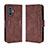 Coque Portefeuille Livre Cuir Etui Clapet BY3 pour Xiaomi Redmi K50 Gaming 5G Marron