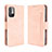 Coque Portefeuille Livre Cuir Etui Clapet BY3 pour Xiaomi Redmi Note 10 JE 5G Rose