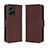 Coque Portefeuille Livre Cuir Etui Clapet BY3 pour Xiaomi Redmi Note 12 4G Marron