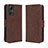 Coque Portefeuille Livre Cuir Etui Clapet BY3 pour Xiaomi Redmi Note 12S Marron