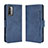 Coque Portefeuille Livre Cuir Etui Clapet BY3 pour Xiaomi Redmi Note 9 4G Bleu