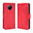 Coque Portefeuille Livre Cuir Etui Clapet BY3 pour Xiaomi Redmi Note 9 5G Rouge