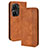 Coque Portefeuille Livre Cuir Etui Clapet BY4 pour Asus ZenFone 10 Marron