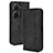 Coque Portefeuille Livre Cuir Etui Clapet BY4 pour Asus ZenFone 10 Noir