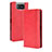 Coque Portefeuille Livre Cuir Etui Clapet BY4 pour Asus Zenfone 7 ZS670KS Rouge