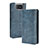 Coque Portefeuille Livre Cuir Etui Clapet BY4 pour Asus ZenFone 8 Flip ZS672KS Bleu