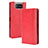 Coque Portefeuille Livre Cuir Etui Clapet BY4 pour Asus ZenFone 8 Flip ZS672KS Rouge