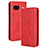 Coque Portefeuille Livre Cuir Etui Clapet BY4 pour Google Pixel 8a 5G Rouge