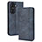 Coque Portefeuille Livre Cuir Etui Clapet BY4 pour Huawei Honor 60 Pro 5G Bleu