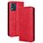 Coque Portefeuille Livre Cuir Etui Clapet BY4 pour Motorola Moto E13 Rouge