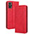 Coque Portefeuille Livre Cuir Etui Clapet BY4 pour Motorola Moto E22 Rouge