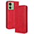 Coque Portefeuille Livre Cuir Etui Clapet BY4 pour Motorola Moto Edge (2023) 5G Rouge