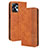 Coque Portefeuille Livre Cuir Etui Clapet BY4 pour Motorola Moto G13 Marron