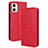 Coque Portefeuille Livre Cuir Etui Clapet BY4 pour Motorola Moto G53 5G Rouge