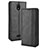 Coque Portefeuille Livre Cuir Etui Clapet BY4 pour Nokia C100 Noir