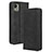 Coque Portefeuille Livre Cuir Etui Clapet BY4 pour Nokia C110 Noir