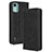 Coque Portefeuille Livre Cuir Etui Clapet BY4 pour Nokia C12 Pro Noir